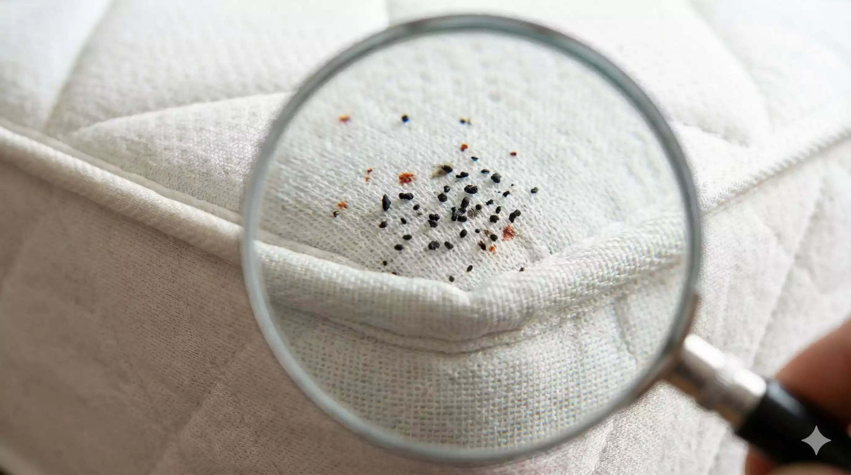 traces de punaises de lit sur un matelas